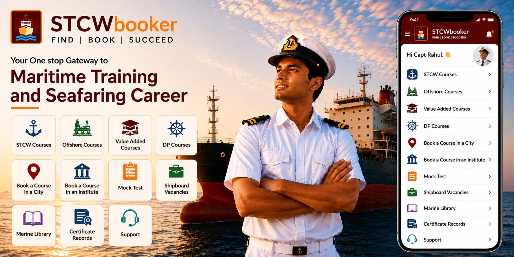 STCW Booker — Maritime Training and Seafaring Career